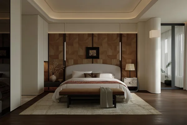 Timber bedroom suite